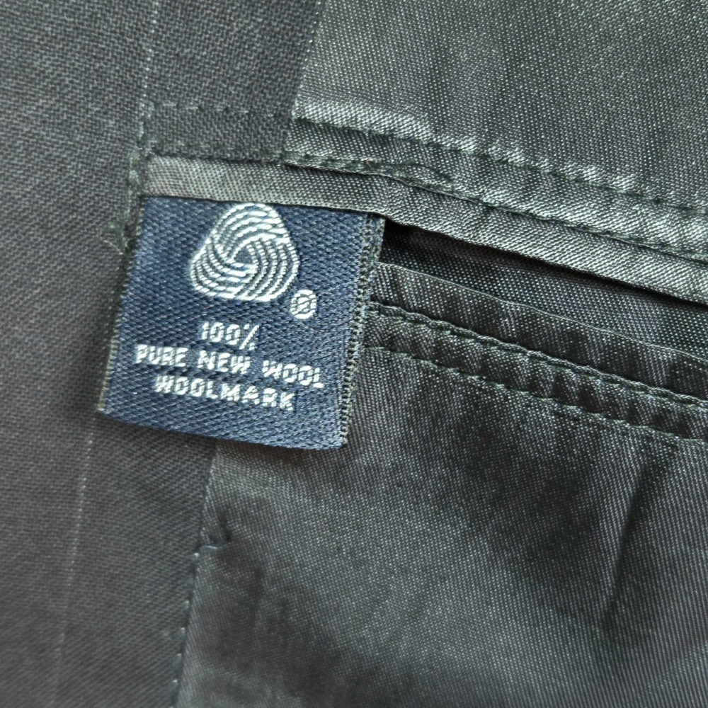 Brooks Brothers Blazer Mens 39 Navy Blue Pinstripe Wool Brooksease Sport Coat - Picture 5 of 11